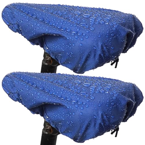 Waterproof Bicycle Seat Covers - Dustproof & UV-Resistant, Blue (2pcs)