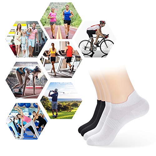 ATBITER Ankle Socks Women & Men 6-12 Pairs Thin Low Cut No Show Tab 5-7 / 6 Pairs Nude