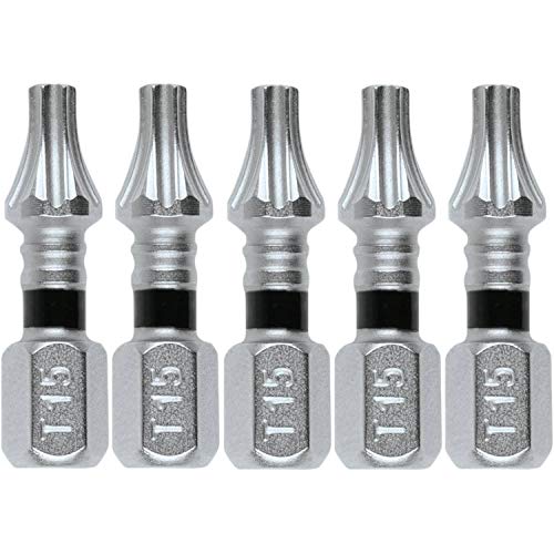 Makita E-00614 Impact XPS¢â T15 Torx 1" Insert Bit, 5/pk