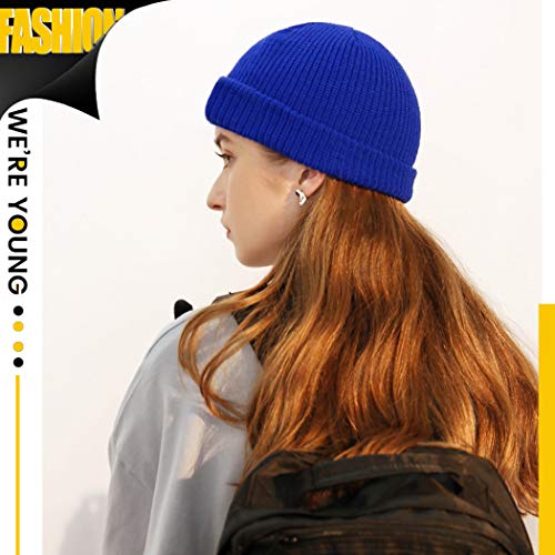 Unisex Winter Beanie Hat - Classic Knit Cap in Black