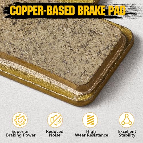 Semi-Metallic Disc Brake Pads for Mountain & E-Bike - 2 Pairs