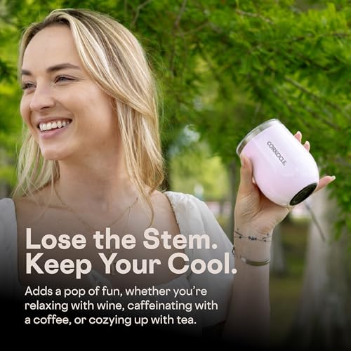 Corkcicle Stemless Flute 7 oz | Triple-Insulated Drinking Glass
