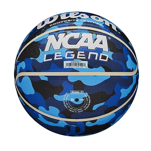 Wilson NCAA Legend Basketball - Blue Camo, Size 5 (27.5")