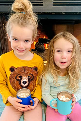 Real Deal Steel Kids Mug Set - Ocean Blue, BPA-Free, Double Wall Insulated