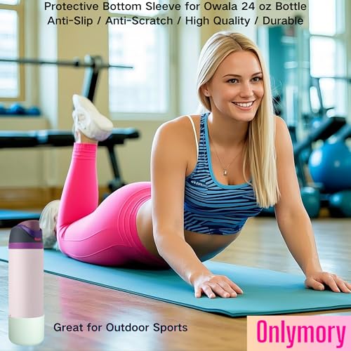 Silicone Protective Boot for 24 oz Water Bottle - Anti-Slip Sleeve - Mint Green