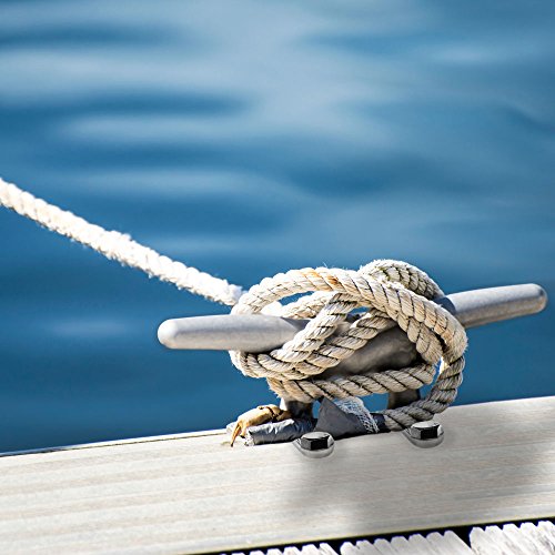 Stainless Steel Dock Cleat for Boats - 4.0 Inch Heavy Duty Marine Hardware
