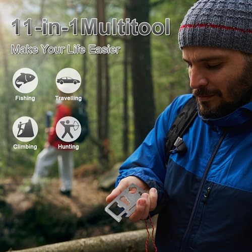11-in-1 Credit Card Multitool - 10 Pack Survival Tools