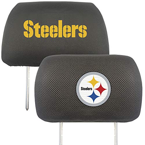 Pittsburgh Steelers Embroidered Headrest Cover Set - 10" x 14"