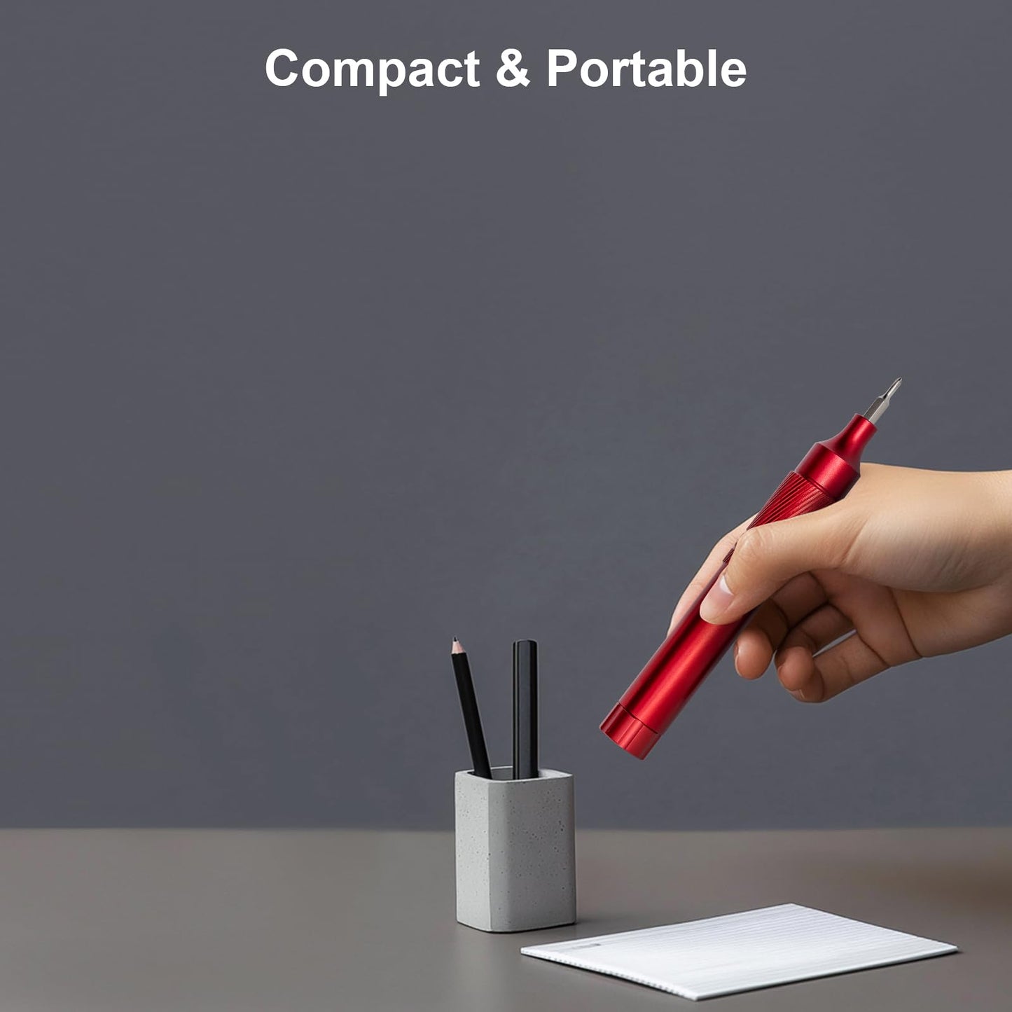 24-in-1 Precision Screwdriver Set, Magnetic Multi Bit Mini Screwdriver Set, Pen Style Repair Tool Kit for Eyeglass, Watch, Computer, Jewelry, Laptop, Phone and Electronic (Red)