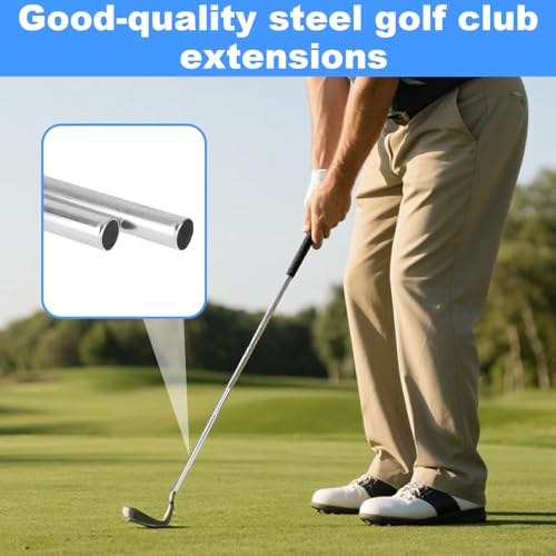 Golf Club Shaft Extensions - 2 Pcs Durable Iron Extenders