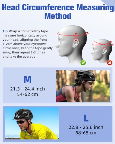 Lightweight Adult Bike Helmet with Removable Visor - Black, 54-62 cm