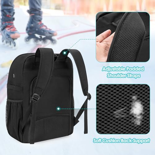 Roller Skate Backpack for Men & Women - Fits Up to US Men's 13