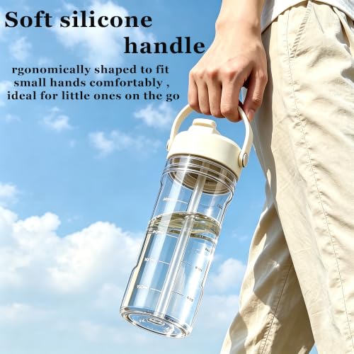 Pink 20oz BPA-Free Tritan Water Bottle with Flip Straw - Leakproof, Lightweight