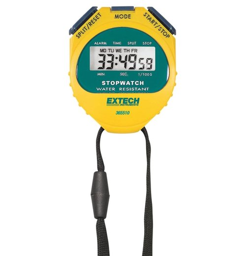 Extech 365510 Stopwatch/Clock, Yellow