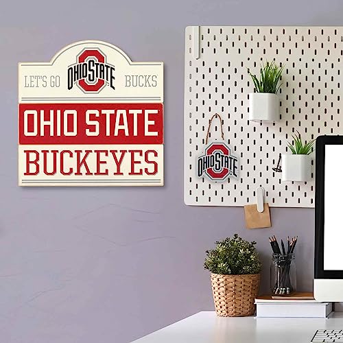 Ohio State University Logo Wood Wall Decor - Red/Gray
