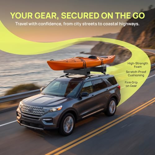 Kayak Foam Blocks Car Roof Racks Pads - No Strap