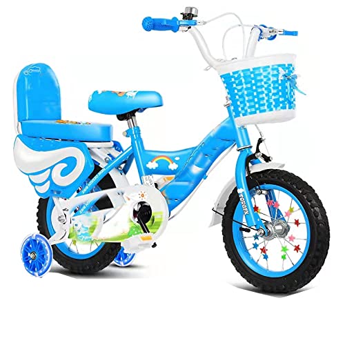 Suerico Blue Kids Bike Decoration Set with Basket, Bell, Streamers, Stickers & Spoke Beads
