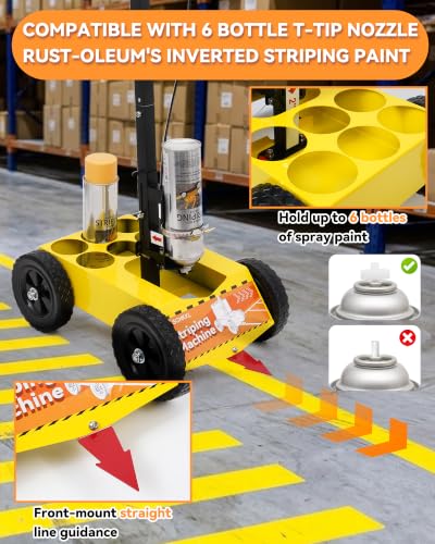 Parking Lot Striping Machine - Adjustable Width Line Marker (34.6")