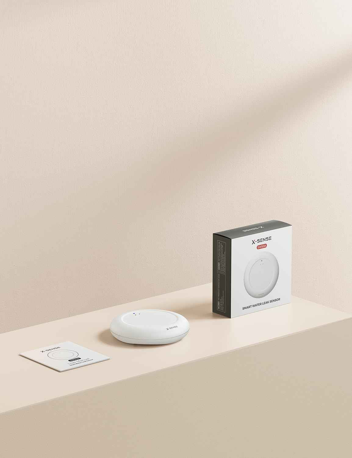 X-Sense Wi-Fi Water Leak Detector (SBS50 Base Station Required), 1 SWS0A Water Sensor