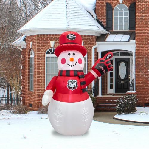 Inflatable Snowman with LED Lights - 7ft for Indoor/Outdoor
