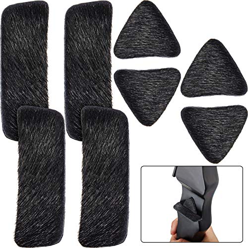 Archery Arrow Rest Hair Fur Pad - Rectangle & Triangle - 4 Pairs