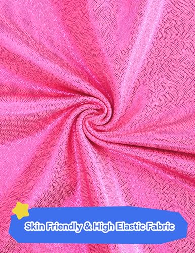 Girls Gymnastics Leotard Unitard - Toddler 2-3T Shiny Rose