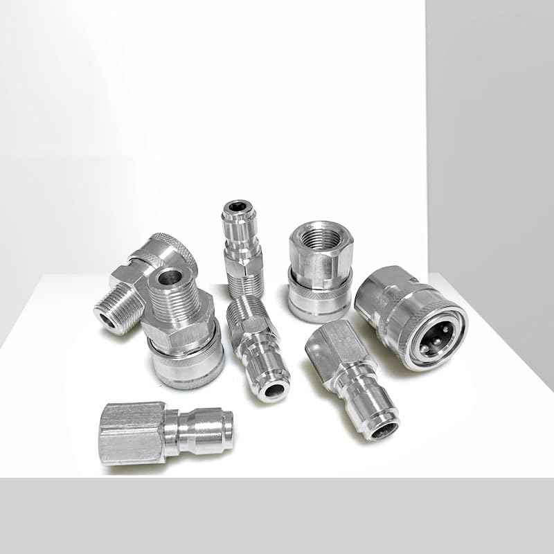 3/8 quick connect fittings，Pressure washer quick connect kit，Quick connect hose fittings，Female and Male Thread,8 Pieces
