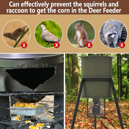 Moonoom Deer Feeder Varmint Guard 12.3 x 11.8 in, Black
