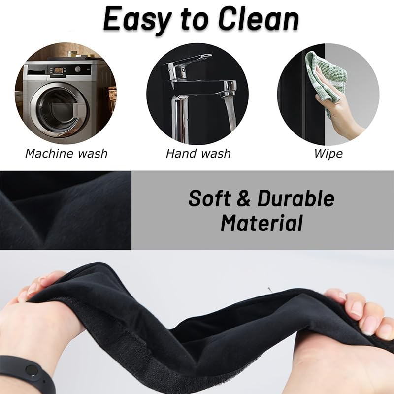 Swing Chain Cover Set - Comfortable Grip Sleeves for Swings - Black x 2