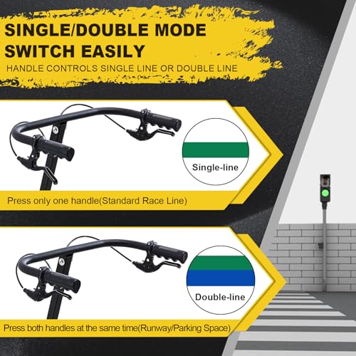 Adjustable Line Striping Machine for Parking & Roads - 3.9-5.1 Inch Width