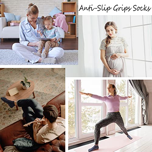 Non-Slip Cotton Ankle Socks for Yoga & Pilates - Black, One Size