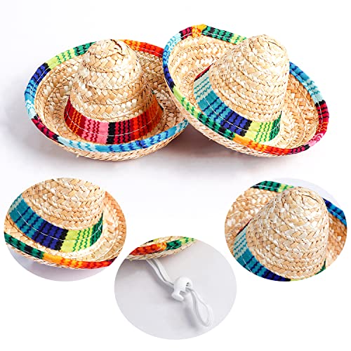 Mini Sombrero Top Hat Headband - Beige Fiesta Party Accessory