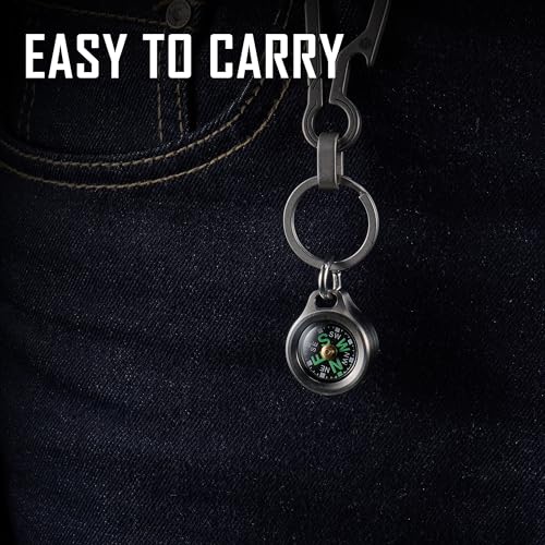 Mini Compass - Waterproof Titanium Pocket Compass for Hiking, CMP-Titanium