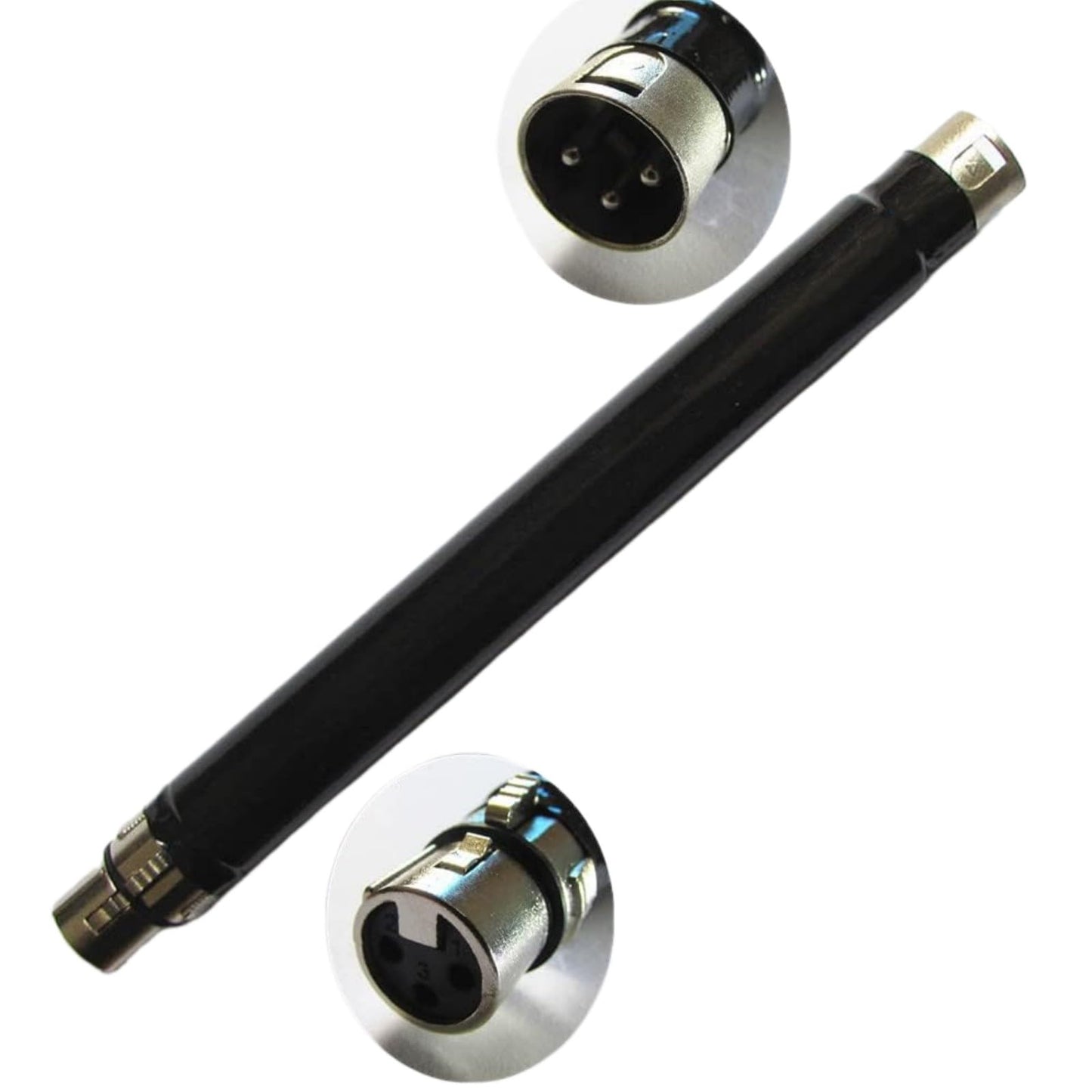 30 cm Electric Reciprocating Tools Vac-U-Lock Personal Vacuum Machine Accessory Adapter 3 XLR Extension Rod SIX Mechin Extension Tube (30cm Steel)