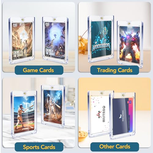 Magnetic Card Holders 20ct - 35pt UV Protection Display Case