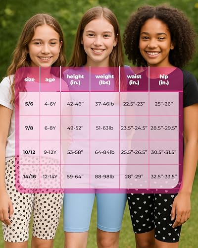 Girls 3-Pack Super Soft Athletic Biker Shorts - Black/Tan/Grey, 7-8