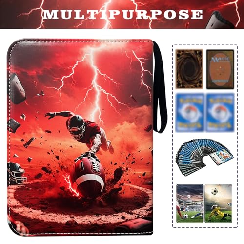 Football Card Binder 400 Pockets - Waterproof Trading Card Album