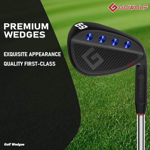 Premium Forged Full Face Golf Wedge - 69 Degree Black