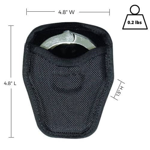 Bianchi Accumold, 7334 Open Cuff Case Black Fits: One Pair Standard Handcuffs 22964 Fits: One Pair Standard Handcuffs 22964