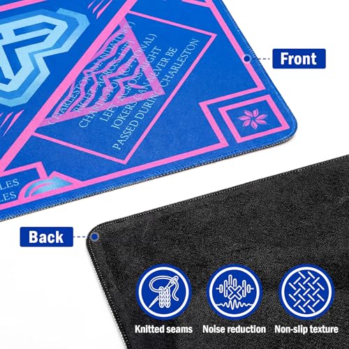 Kyerlish Mahjong Mat with Rule Book & Black Carrying Bag - 32.4" Square