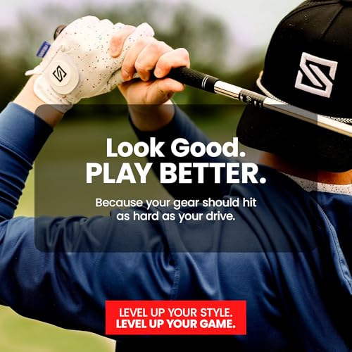 Premium Golf Glove - Left Handed Red & Blue Drip - Large