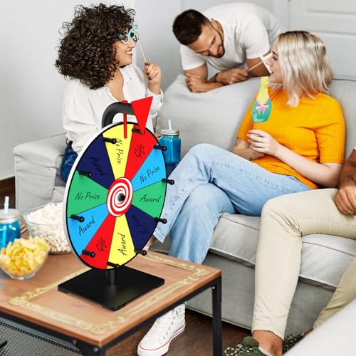 Facilife 12 Inch Color Prize Wheel Spinner with Stand for Carnivals & Trade Shows