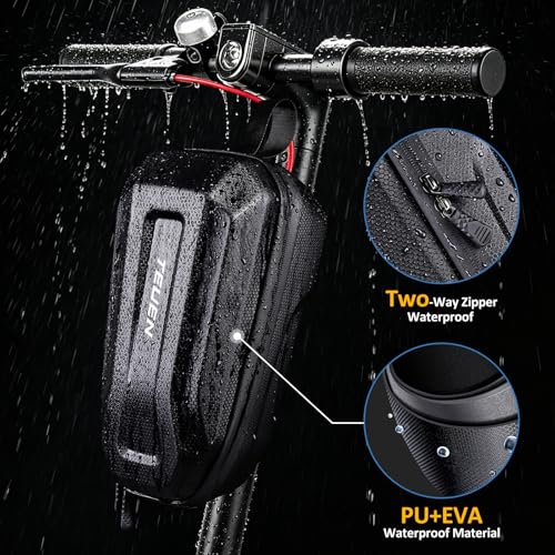 TEUEN Black 2L Universal Electric Scooter Storage Bag with Quick-Release