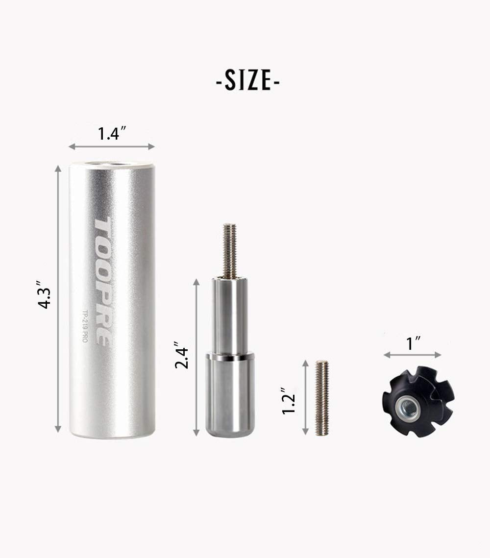 GOLDEAL TOOPRE Bicycle Fork Star Nut Setting Installation Tool with Free Spare Special Screw and 1 Free Star Nut （for 7/8",1",1-1/8"）