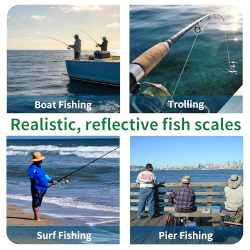 6Pcs Saltwater Fishing Lures with Box, Ocean Salt Water Spoon