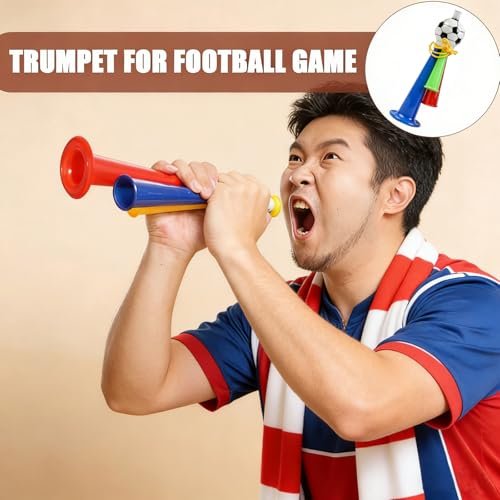 4-Pack Stadium Horns - Durable Noise Makers for Sports Events