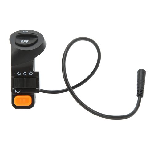 Topyond Electric Bike Turn Light Switch, ABS Waterproof Handlebar Mount Easy Installation for Electric Scooter