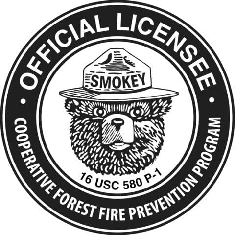 Smokey Bear Vintage Sticker Decal - 4 x 4 Inch, Weather-Proof