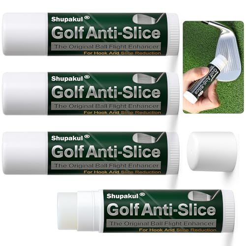 Shupakul Golf Anti-Slice/Anti-Hook Wax Stick, 4 Pcs - Driver Face Wax
