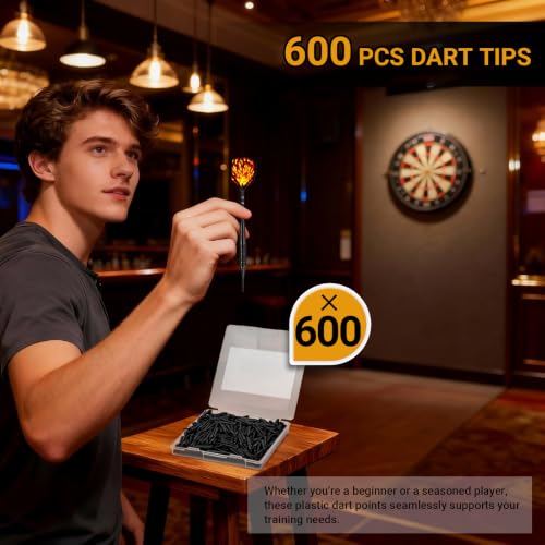Plastic Dart Tips - 150 Pack 2BA Thread Soft Tip Dart Points
